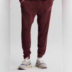 Barefoot Dreams CozyChic Ultra Lite® Men's Easy Jogger Size L in Deep Aubergine